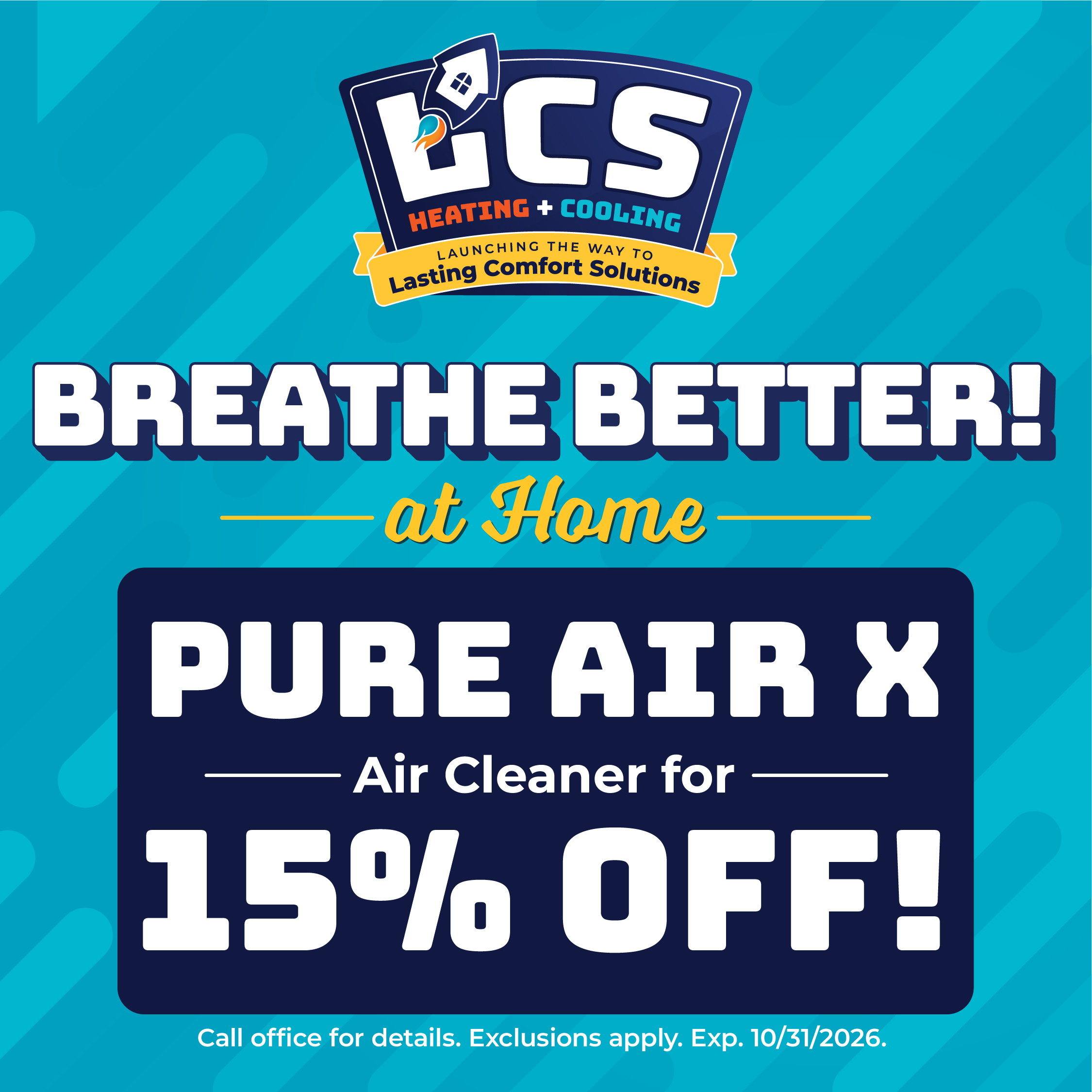 Pure Air X Air Cleaner — 15% Off